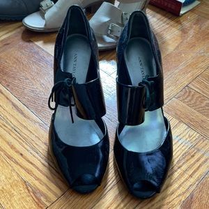 Patent black heels